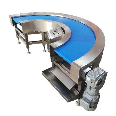 Manufacturer's direct supply of 90 ° 180 degree belt turning machine, fully automatic food production line, belt connecting conveyor