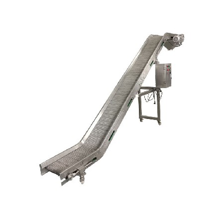 Manufacturer's direct supply of stainless steel mesh chain large angle hoist, fully automatic assembly line, chain plate conveyor support customization