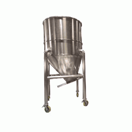 Manufacturer's direct supply of 500L stainless steel large storage bin spiral sorting machine mixer mobile storage tank can be customized